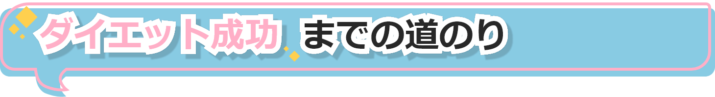 ダイエット成功までの道のり